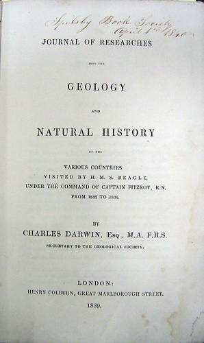 ملف:Journal of researches - Darwin.jpg