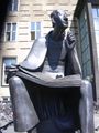 A statue of Albertus Magnus, a medieval German philosopher, now declared a Catholic saint.