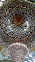 Glass studded roof of Bukhari Pir Dargah
