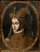 Portrait of Corasi, Sultan Agha Khanum, second wife of Tahmasp I.png