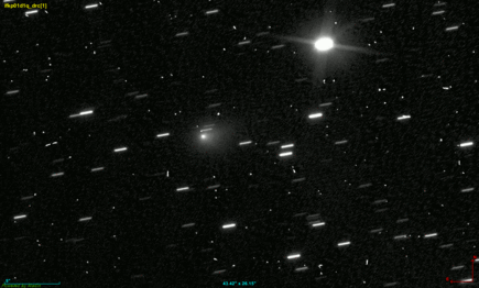 3I/ATLAS moving across a field of stars, as seen by the Hubble Space Telescope