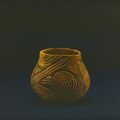Finds at the Middle Tripolye settlement of Branzeni IV (the lower layer), Edinet District painted bomb-like goblet. (49537840277).jpg