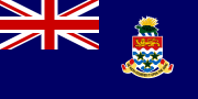 The flag of the Cayman Islands, a British Overseas Territory