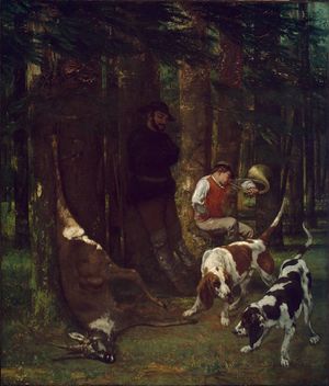Gustave Courbet, 1856, The Quarry (La Curée), oil on canvas, 210.2 x 183.5 cm, Museum of Fine Arts, Boston..jpg