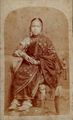 Girl in Bengali sari; in this style sari is worn without any pleats.