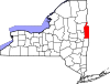 State map highlighting Washington County