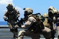 US Navy EOD M45 gas mask system.