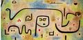 Insula dulcamara, 1938, oil colour and coloured paste on newsprint on jute on stretcher frame, Zentrum Paul Klee, Bern