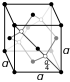 Diamond cubic crystal structure for gray (α): القصدير