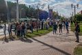 Local lines of solidarity during mass protests in Minsk, 13 August
