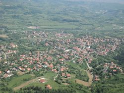 View of the Beli Potok with Avala tower.