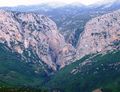 Gorropu Canyon in Supramonte