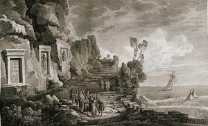 Nahr el Kelb inscriptions, Louis François Cassas, 1799.png