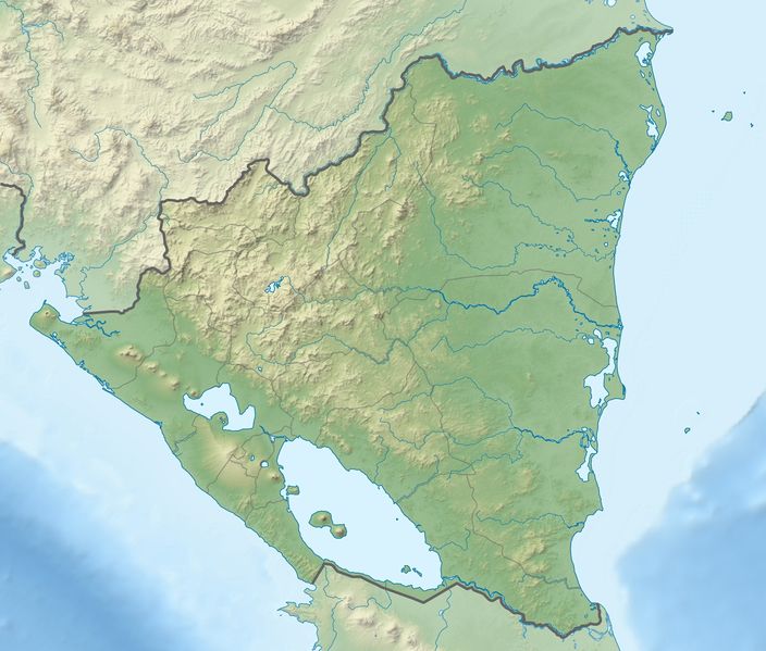 ملف:Nicaragua relief location map.jpg
