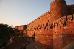 الجانب الغربي من حصن أگرا الأحمر، أگرا، الهند