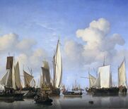 Schepen op de rede, ca. 1658, Mauritshuis, Den Haag