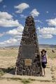 Tourist with obelisk, 2018