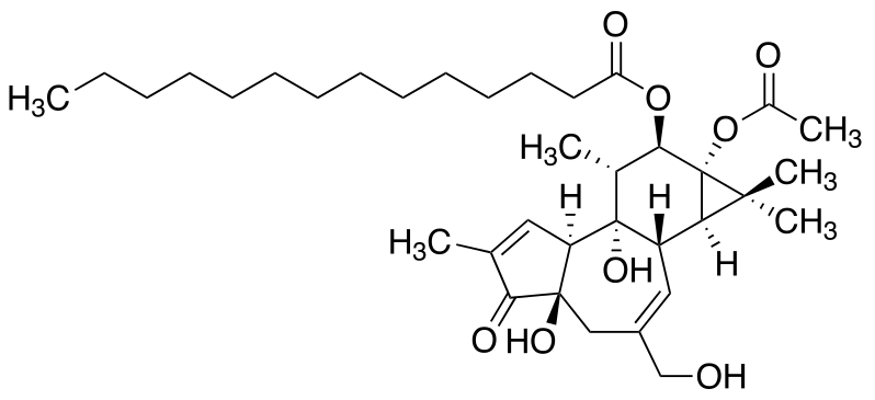 ملف:12-O-Tetradecanoylphorbol-13-acetate.svg