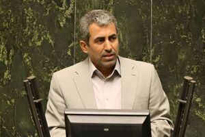 محمد رضا پورابراهیمی در صحن مجلس - Mohammad Reza Pour Ebrahimi, Chairman of the Economic Commission of the Iranian Parliament.jpg