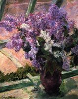 Mary Cassatt,(1844-1926), Lilacs in a Window, 1880