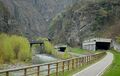 Cycle route 1, SS 12 and A22 between Kardaun and Blumau