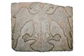 A double-headed eagle relief, 13th-century (Seljuk/Ayyubid period) architectural fragment found at Konya, now in Ince Minare Museum