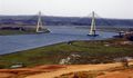 Guadiana International Bridge in the Spain - Portugal border, created by the Treaty of Zamora in 1143. Is one of the oldest borders in the world.
