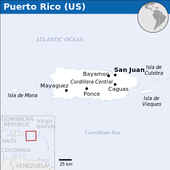 موقع پورتو ريكو Puerto Rico