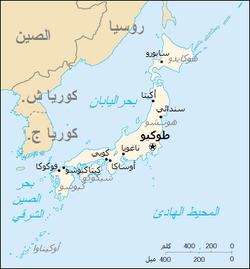 خريطة اليابان