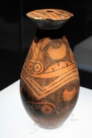 Pot; painted earthenware; height: 27.8 cm; in the Shijia style; Shaanxi History Museum