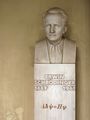 Bust of Erwin Schrödinger in the courtyard arcade