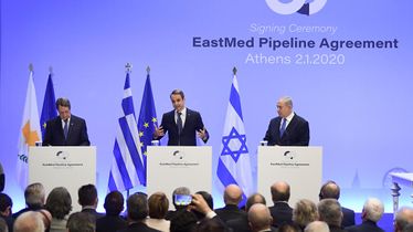 2 يناير: إعلان أنبوب غاز شرق المتوسط.