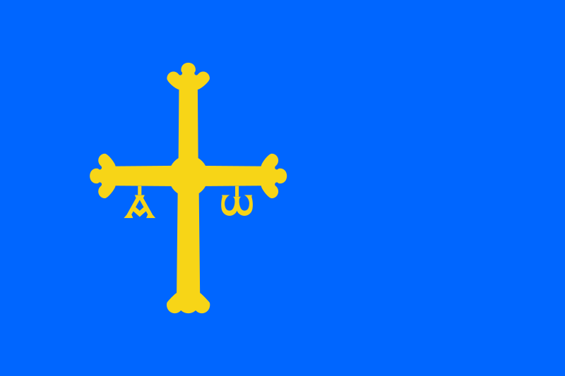 ملف:Flag of Asturias.svg