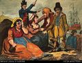 Black-eyed Sue and Sweet Poll of Plymouth, England, mourning their lovers who are soon to be transported to Botany Bay, 1792