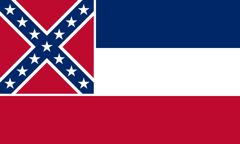 ملف:Flag of Mississippi.svg