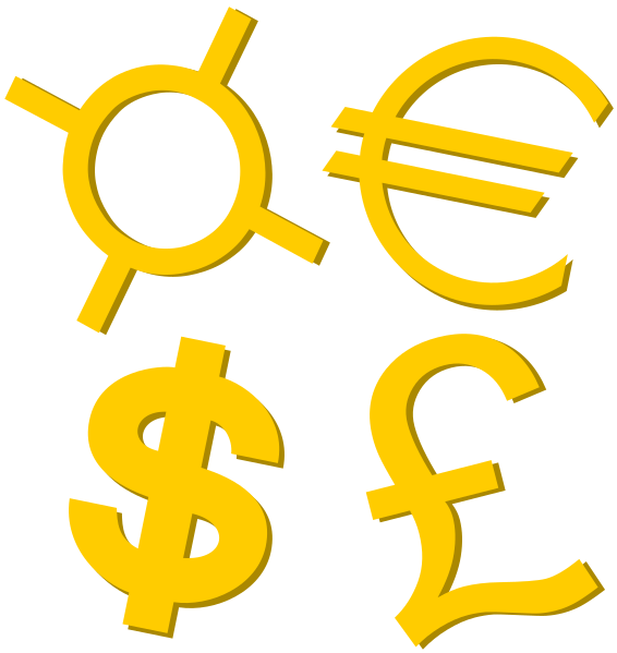 ملف:Gold Currency Symbols.svg