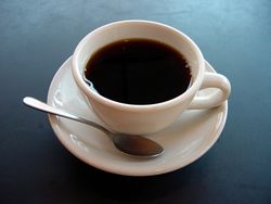 فنجان من القهوة.