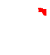 State map highlighting Harding County