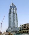 فندق العنوان داون تاون تحت الإنشاء في مايو 2008.