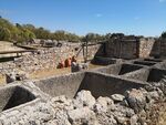 Ruins of fish-processing tanks