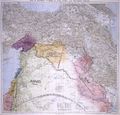 Map presented by T.E. Lawrence to the Eastern Committee of the War Cabinet in November 1918[1]