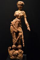 Indian ivory furniture support from Begram, 1st century CE