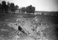 جسر المطلة بعد قصفه، 15 فبراير 1948.
