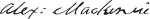 Sir Alexander Mackenzie Signature.svg