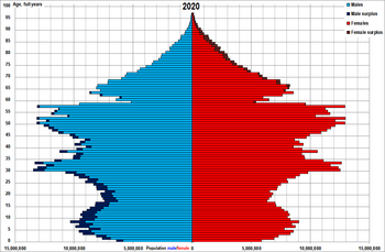 China population sex by age on Nov, 1st, 2020.png