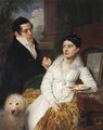 Portrait of A. G. and A. A. Lobanov-Rostovsky. 1814.
