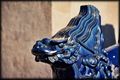 Dragon sculpture detail on building
