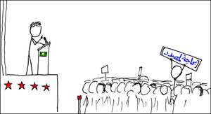 Webcomic xkcd - Wikipedian protester Ar.PNG