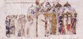 Theophilos and the Patriarch lead a procession for the salvation of the city (Fol. 33r)