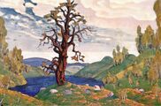 Kiss to the Earth, 1912, scenery for Diaghilev’s The Rite of Spring ballet